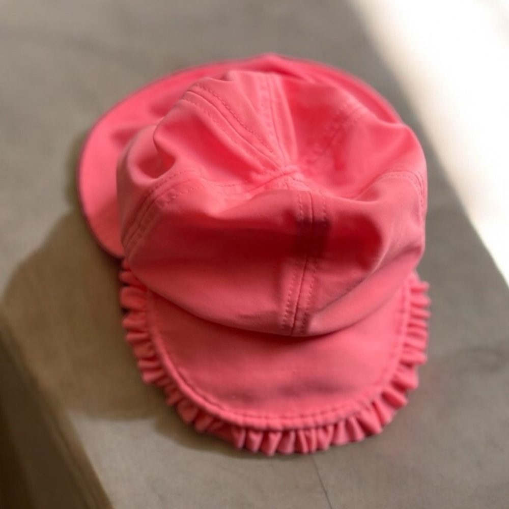 Cat & Jack Pink Ruffle Brim Sun Hat - Girls